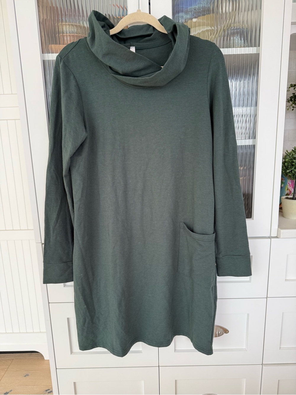 Made in Canada Dark Green hooded tunic
